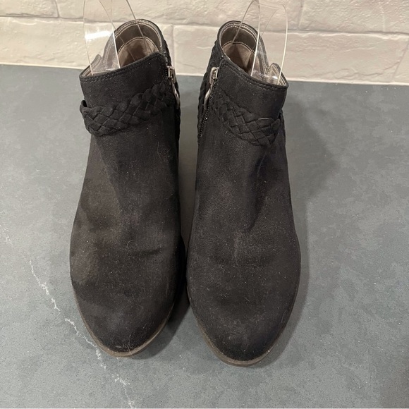 Life Stride sz 8 Adriana black microsuede ankle boots - Picture 10 of 16